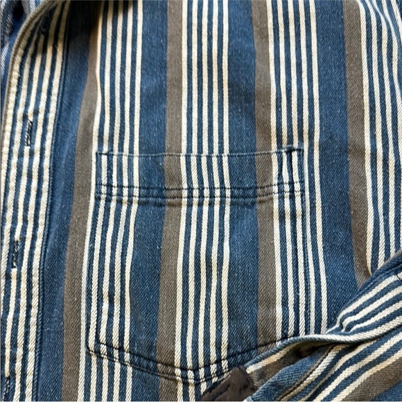 Vintage Baxter Brand Striped Button Down Shirt XL Hong Kong - Picture 4 of 6